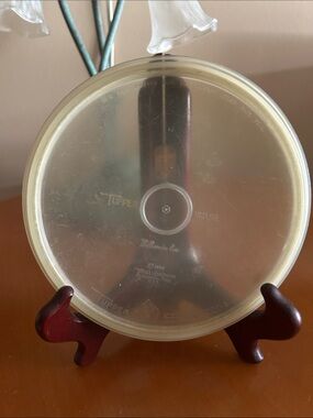 Vintage Tupperware Transparent Round Storage Lid